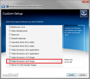 BIMReview_Custom_setup_screen