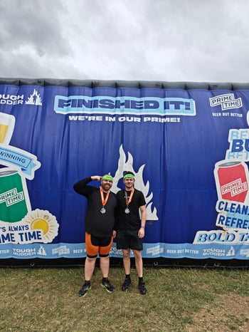 Joshua Mordecai (IT Manager) and Nathan Colley (Junior IT Administrator) from STRUMIS atToughMudder1
