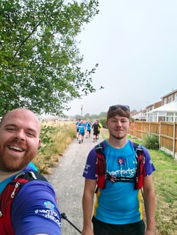  Joshua Mordecai (IT Manager) and Nathan Colley from STRUMIS walking theTrek261
