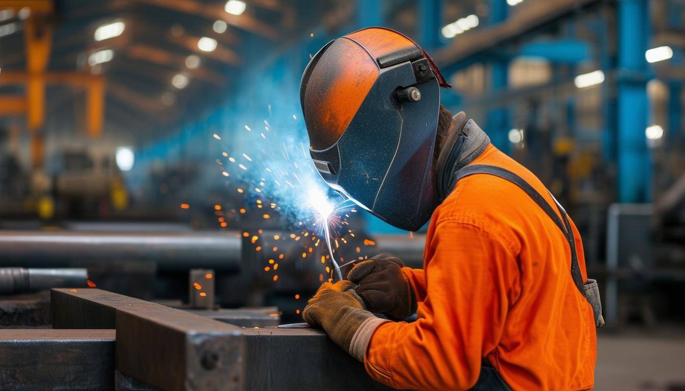 STRUMIS welder in heavy steel factory STRUMIS welder in heavy steel factory